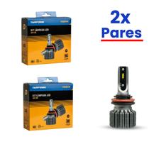 Kit 4 Lâmpadas Ultra Led Sky H8/H11 8K 8200 Lumens