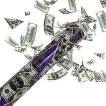 Kit 4 Lança Confete Festa Dinheiro Dollar Réveillon Carnaval Kit 4 Lança Confete Festa Dinheiro Dollar Réveillon Carnaval