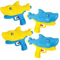 Kit 4 Lançadores de água Peixinho Tubarão Meninos 700ml Kit 4 Lançadores de água Peixinho Tubarão Meninos 700ml