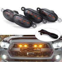 Kit 4 lanterna de led ambar para grade de pickup
