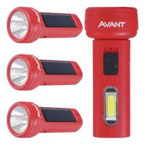 Kit 4 Lanterna Led Solare Recarregável 1,5w 6500k Branco Frio 12cm 5v Vermelho 252052479-4 Avant Use Kit 4 Lanterna Led Solare Recarregável 1,5w 6500k Branco Frio 12cm 5v Vermelho 252052479-4 Avant Use