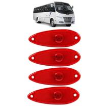 KIT 4 Lanterna Teto Vigia Ônibus Peixinho 1 LED BIVOLT VM