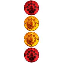 KIT 4 Lanterna Traseira Ônibus Cometa Caminhão 155mm 10 LED 24V KIT 4 Lanterna Traseira Ônibus Cometa Caminhão 155mm 10 LED 24V