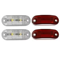 Kit 4 Lanterna Vigia Teto Van Bau Caminhão Led Bivolt CR/VM Kit 4 Lanterna Vigia Teto Van Bau Caminhão Led Bivolt CR/VM