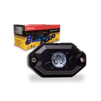 Kit 4 lanternas de led atmosfera uso externo com bluetooth para grade de pickup