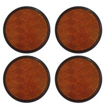 Kit 4 lanternas refletiva olho de gato 86mm ambar - amarela