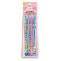 Kit 4 Lapiseiras Troca Ponta Flor - Lantu