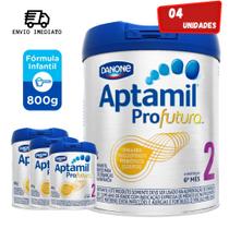 Kit 4 Latas Aptamil Profutura 2, LAta 800 gr leite em pó fórmula infantil Danone
