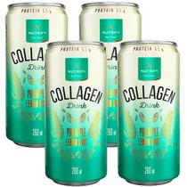 Kit 4 Latas Collagen Drink Abacaxi Hortelã Limão 260ml Colágeno Líquido Bebida Drinque - Nutrify