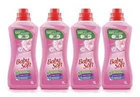 Kit 4 Lava Roupas Finas e Delicadas Baby Soft 1L