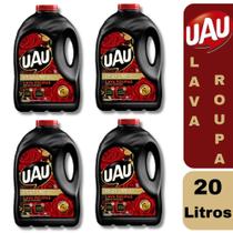 Kit 4 Lava Roupas Líquido Uau Perfumes Rosas E Sedução de 5 Lts