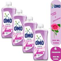 Kit 4 Lava Roupas Omo Para Roupas Finas e Delicadas Original - Sabão Liquido 900Ml