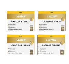 Kit 4 Lavitan Cabelos E Unhas 60 Capsulas - Cimed