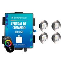 Kit 4 LED RGB SLIM 20W + Central de Comando Globaltech 120W Kit 4 LED RGB SLIM 20W + Central de Comando Globaltech 120W