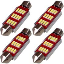 Kit 4 Led Torpedo Canbus Canceller 6000k 10w 3030 39 mm Tipo de Conector:Torpedo