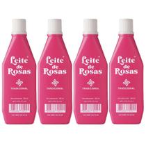Kit 4 Leite de rosas desodorante + proteção para seu corpo indicado para a limpeza da pele 100ml Kit 4 Leite de rosas desodorante + proteção para seu corpo indicado para a limpeza da pele 100ml