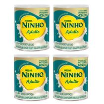 Kit 4 Leite em Pó Ninho Adulto Lata 350g cada