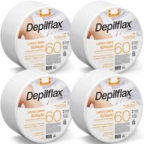 Kit 4 Lenço Para Epilação Fibra Natural Pague 60m Leve 80m Depilflax Kit 4 Lenço Para Epilação Fibra Natural Pague 60m Leve 80m Depilflax