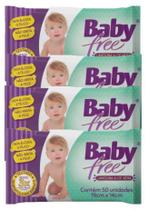 Kit 4 Lenço Umedecido Baby Free 50Un - Qlb Kit 4 Lenço Umedecido Baby Free 50Un - Qlb