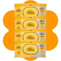 Kit 4 Lenço Umedecido João Maria Glicerina Higiene Aloe Vera