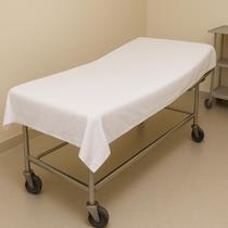 Kit 4 Lençol e 4 Fronha Hospitalar Clinica Hotel Pousada Maca Cama Profissional Licitação Tecido Algodão Com Bainha Aba Macio