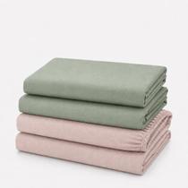 Kit 4 Lençol Elástico Cama Box Casal Toque Macio Kit 4 Lençol Elástico Cama Box Casal Toque Macio