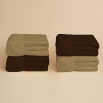 Kit 4 Lençol Elástico Cama Box Casal Toque Macio - Arte & Cazza
