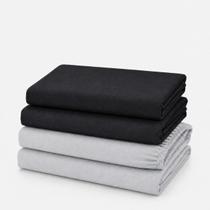 Kit 4 Lençol Elástico Cama Box Solteiro Toque Macio