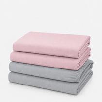Kit 4 Lençol Elástico Cama Box Solteiro Toque Macio