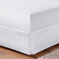 Kit 4 Lençol Liso Elástico Soft Queen Macio Poliéster Branco Kit 4 Lençol Liso Elástico Soft Queen Macio Poliéster Branco