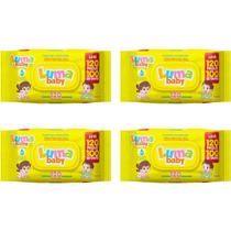 Kit 4 Lenços Umedecido Bebê Recém Nascido 480 Toalhas