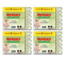 Kit 4 lenços umedecidos huggies higiene superior ( antigo max clean )