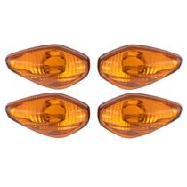Kit 4 Lentes Pisca CG 125 Fan / CG Titan 150 / Fan 2014 NXR / Bros Ano 2013 a 2014 Âmbar