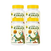 Kit 4 Levedo De Cerveja 500mg 100 Cápsulas Suplemento Chamel Kit 4 Levedo De Cerveja 500mg 100 Cápsulas Suplemento Chamel