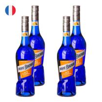 Kit 4 Licores Marie Brizard Curaçao Bleu França 700ml
