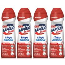 KIT 4 Limpa Alumínio Sapólio Radium Bombril 250 ml