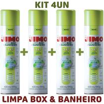 KIT 4 Limpa Box e Banheiro Aerossol 400ml/390g - JIMO KIT 4 Limpa Box e Banheiro Aerossol 400ml/390g - JIMO