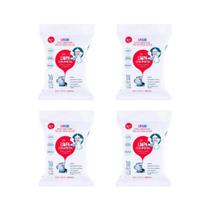 KIT 4 Limpa Chupeta lenços umedecidos Likluc higienizadores