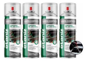 Kit 4 Limpa Contato Limpador Recupera Eletronico Pc 300ml