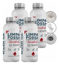 Kit 4 Limpa Fossa e Caixa De Gordura de Esgoto 1L - Etaniz Kit 4 Limpa Fossa e Caixa De Gordura de Esgoto 1L - Etaniz