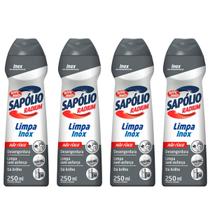 KIT 4 Limpa Inox Sapólio Radium Bombril 250 ml