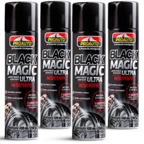 Kit 4 Limpa Pneus Aerosol Black Magic Proauto 400ml Kit 4 Limpa Pneus Aerosol Black Magic Proauto 400ml
