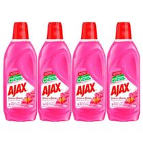 Kit 4 Limpador Ajax Festa Das Flores Bouquet De Flores 500ml Kit 4 Limpador Ajax Festa Das Flores Bouquet De Flores 500ml