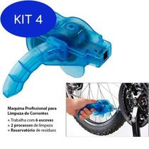 Kit 4 Limpador Correntes Bicicleta Limpa Corrente Ciclismo Bike