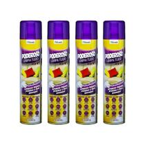 Kit 4 Limpador Kelldrin Poderoso Limpa Tudo Espuma 300ml/200g Kit 4 Limpador Kelldrin Poderoso Limpa Tudo Espuma 300ml/200g