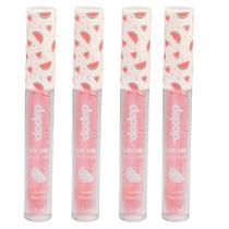 Kit 4 Lip Oil Fruits Lips De Melancia Com Vitamina E - Dapop