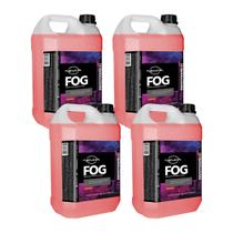 Kit 4 Líquidos Para Maquina De Fumaça Morango 5 Litros Nevoa