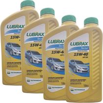 Kit 4 Litros Óleo Lubrificante Motor Lubrax Tecno Semissintético 15W40 1l