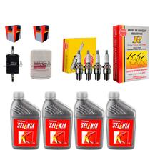 Kit 4 Litros Oleo Motor Selenia K 15W40 Jogo De Vela E Cabo Ignicao Filtros De Oleo E Combustivel - Linea 2007 A 2010 - 70331E19Br / Bkr6Ez / Sct63 /