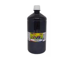Kit 4 Litros Preto True Color Tinta Pva Fosca